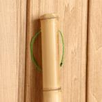 Веник рисовый с бамбуковой ручкой, 23х60 см