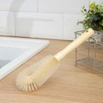 Ёршик для посуды Доляна, 25,5_7_3,5 см, овал, деревянная ручка