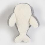 Мягкая игрушка «Кит» на брелоке, 11 см, цвет серый