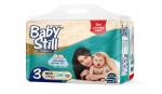 [BABY STILL] Подгузники детские МИДИ 4-9 кг (3) стандартная упаковка, 28 шт
