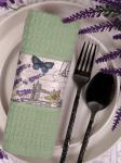 Полотенце вафельное Provence Сафия Хоум, 3202 салатовый, маленькое
