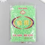 Бисер стекло 6/0 "Зелёный чай" полупрозрачный перламутр 450 гр