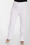 Белые фактурные брюки женские