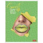 Тетрадь А5, 48 л., HATBER, скоба, клетка, матовая ламинация, 3D-лак, "Sweet kiss" (5 видов в спайке), 48Т5лолВ1