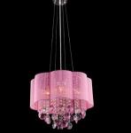 РАСПРОДАЖА Светильник 31555 RSP хром/розовый/прозрачный + розовый хрусталь
