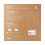 Весы напольные luazon lve-003, электронные, до 180 кг, 1хcr2032, стекло, белые Luazon Home