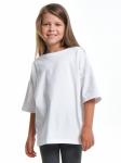 Универсальная базовая футболка на девочку(128-146 см) 22-1892-1(3) белый