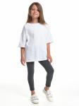 Универсальная базовая футболка на девочку(128-146 см) 22-1892-1(3) белый
