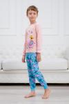 Пижама детская из интерлока Улыбка розовый слон