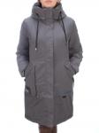21-968 DK. GRAY Пальто женское зимнее (200 гр. холлофайбера)