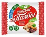 Вафли из Полбы Шоколад  и Орехи. Без сахара