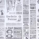 Бумага жиростойкая парафинированная "Газета французская", 0,38х10 м