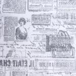 Бумага парафинированная жиростойкая"Газета старая", 0,38х10 м
