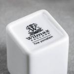 Подставка фарфоровая для зубочистокWilmax, 4*5 см, цвет белый