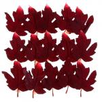 Декор "Осенний лист" набор 15 шт, размер 1 шт 9*11*0,2 см,  цвет красный