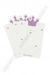 Карточки для украшений "Корона №3" (20 шт) SF-7700, фиолетовый