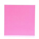 Пластина-основание для конструктора, 25,5 * 25,5 см, цвет розовый