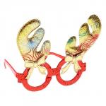 Карнавальные очки "Радужные рожки"
