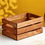 Кашпо - ящик деревянный 30х20х14,5 см кедр Дарим Красиво