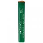 Грифели для механических карандашей Faber-Castell "Polymer", 12 шт., 0,5мм, HB. 521500