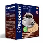 Фильтр TOPPERR №4 для кофеварок, бумажный, неотбеленный, 300  штук, 3047