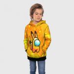 Детская толстовка 3D AMONG US - Pikachu