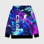 Детская толстовка 3D CS GO NEON | КС ГО НЕОН