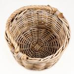 Корзина плетеная "Элитная" с джутовыми ручками, 38х21/40 см, ротанг