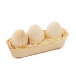 Яйца в корзиночке, набор 3 шт., под роспись