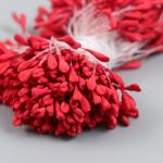 Тычинки для цветов "Красный" набор 360 шт длина 6 см