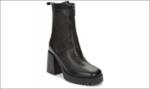 ALBA черный нат. кожа женские ботинки (О-З 2023)