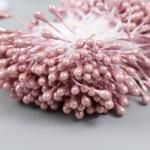 Тычинки для цветов "Капельки глянец капучино" набор 300 шт длина 6 см