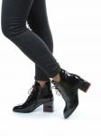 01-C1C3694-21B100M BLACK Ботинки демисезонные женские (натуральная кожа, байка)