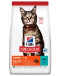 Сухой корм Hill's Science Plan для взрослых кошек, с тунцом, 10 кг