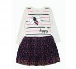 Платье для девочек, бежевый меланж, 110 см, (PINK Турция)