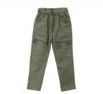 Брюки, джинсы для мальчиков, темный защитный хаки, 146 см, (YAVRUCAK Турция)