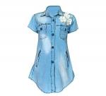 Платье для девочек, голубой, 110 см, (ALYA Турция)