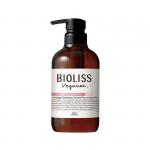 KOSE Шампунь для волос Bioliss Veganee увлажняющий, аромат розы и смородины, бутылка 480 мл
