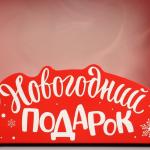 Коробка подарочная «Новогодний подарок» , 23.5 * 20.5 * 5.5 см