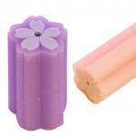 Ластик Yalong "Цветы вишни", синтетический каучук, фигурный, цвет ассорти, 55х23 мм, картонная упаковка