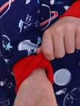 Детская пижама с брюками Вселенная дл. рукав Синий