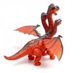 Дракон Dragon, эффект дыма, откладывает яйца, с проектором, цвет оранжевый