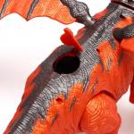 Дракон Dragon, эффект дыма, откладывает яйца, с проектором, цвет оранжевый