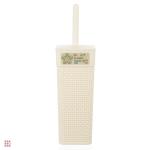 Ёрш для туалета с подставкой OSLO, пластик, лён