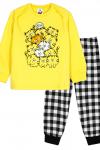 Пижама с брюками для мальчика 92204 Желтый/черная клетка