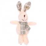 Мягкая игрушка «Кролик в шарфе», на подвеске, цвета МИКС
