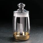 Банка «Сesni. Поло», стеклянная, 1.1 л, цвет напыления золотой