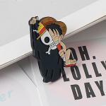 One Piece | Значок "Монки Д. Луффи - гений боя", р-р 2,7х2см