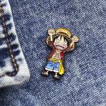 ONE PIECE Значок металлический "Монки Д.Луфии" р-р 3*2,2см