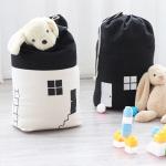 Корзина (мешок) для игрушек из хлопка 65х40